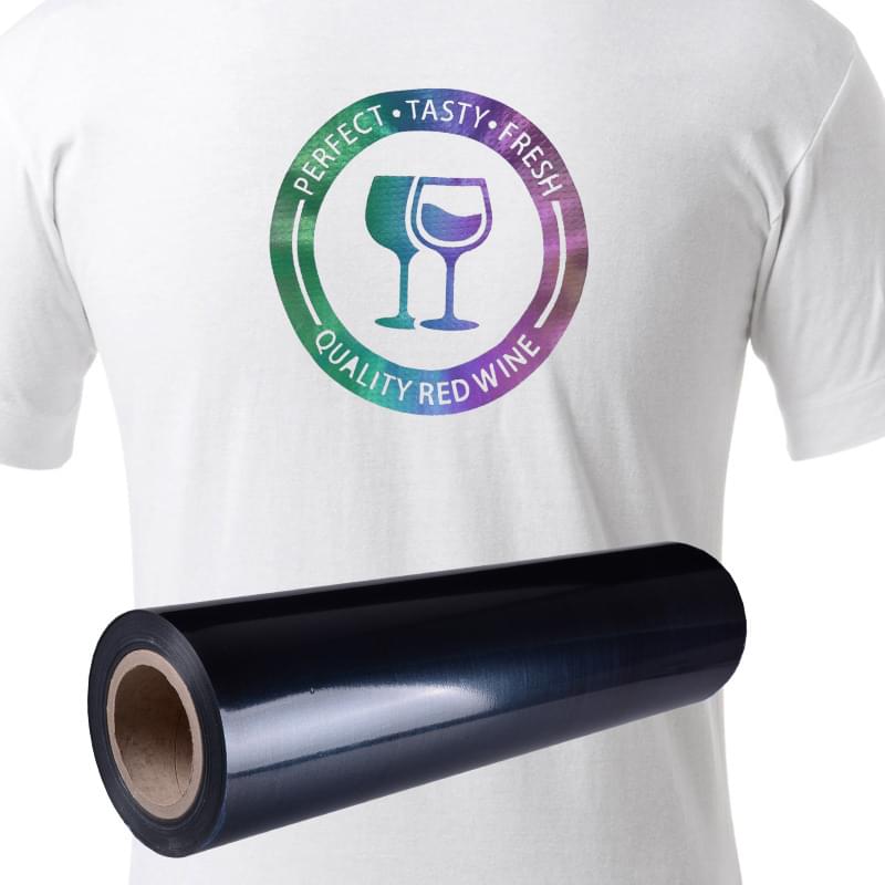 Rainbow reflective heat transfer vinyl